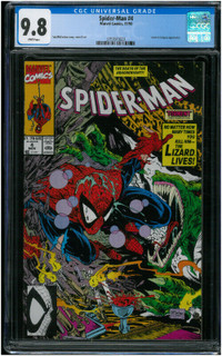 Spiderman 4 CGC 9.8 White Page - LIZARD !!!!! - Awesome Book!