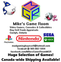 Mike's Game Room- Online Video Games Store- Guelph