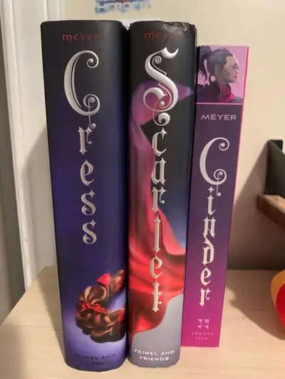 The Lunar Chronicles by Marissa Meyer books 1-3. All in good condition. Book 2’s sleeve has a small...