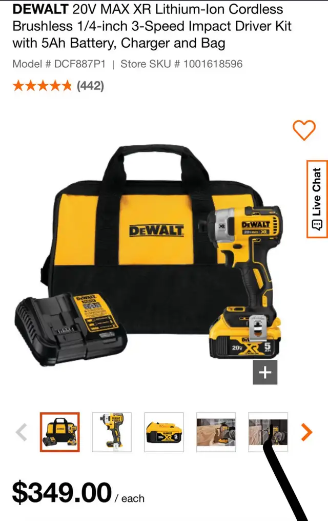 Dewalt impact battery charger in Power Tools in Markham / York Region - Image 2