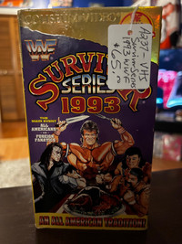 VHS WWE WWF 1993 Survivor Series Wrestling Booth 264