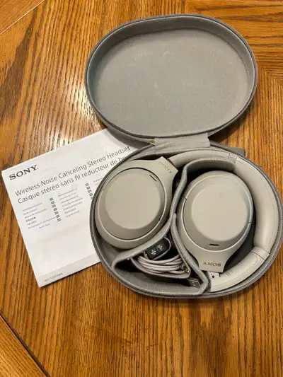 Sony wireless noise cancelling headphones, View more