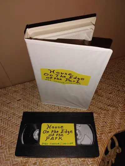 VINTAGE VHS TAPE .....SELLING AS A BLANK TAPE ......HOUSE ON THE EDGE OF THE PARK...1980 HORROR / TH...