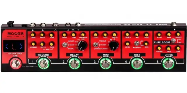 Mooer Red Truck 6-Effect Guitar Pedal w Case (FX Loop, Switcher) in Amps & Pedals in City of Toronto - Image 3