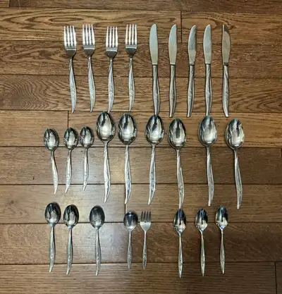 Set of Matching Flatware-26 Pieces, View more