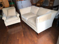 Luxury Stickley loveseat and armchair