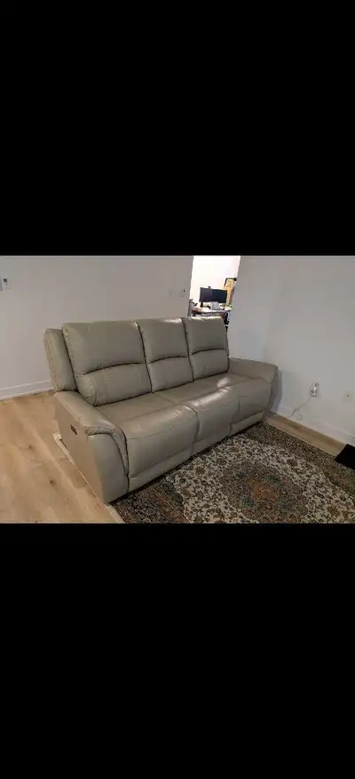 leather reclining 3 seater sofa, View more