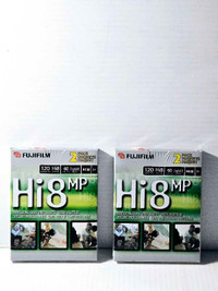 4X Fujifilm  Hi8 MP 120-Min  Video Cassettes- New Sealed 