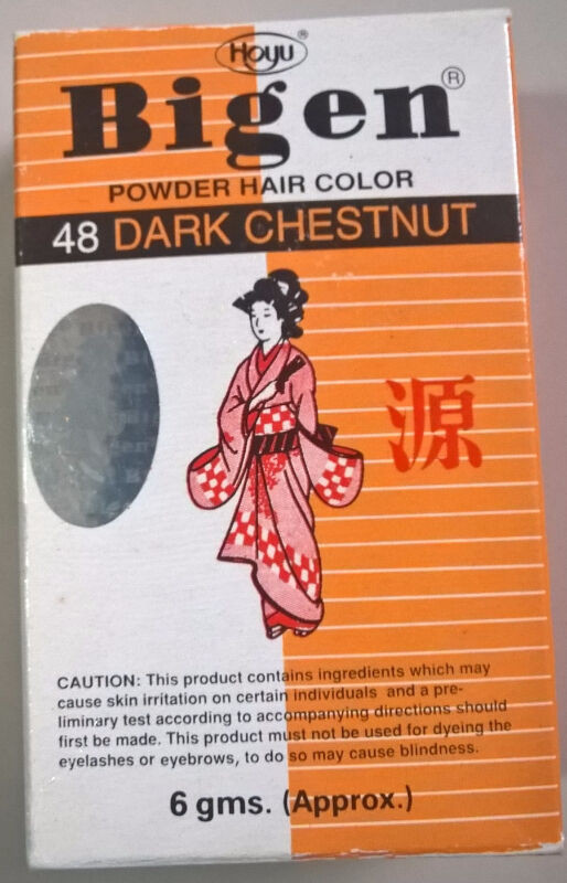Bigen Permanent Powder Hair Color 48 Dark Chestnut dans Loisirs et artisanat  à Région d’Oshawa/Durham