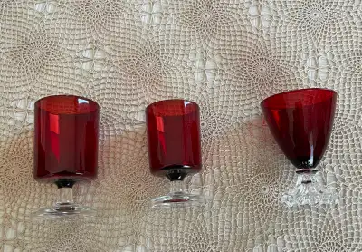 Vintage Ruby Red Luminarc Cavalier, View more