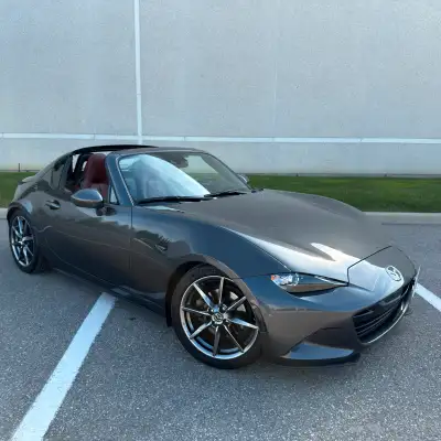 2017 Machine Grey Metallic MX-5 Miata RF GT Premium sport tan interior (orange/brown) 6 speed manual...