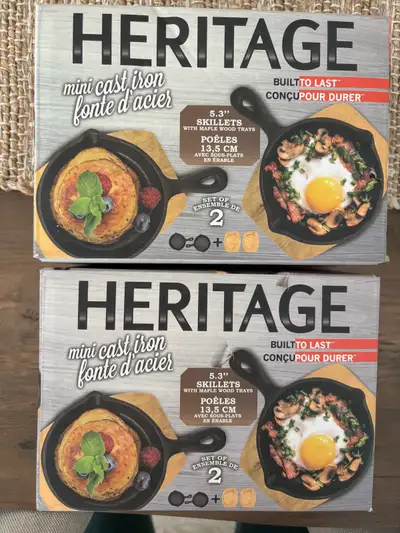 Mini Cast Iron Skillet (2 sets of 2), View more