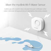 D-Link DCH-S161 WiFi Water Sensor and Alarm, Smart App Alerts