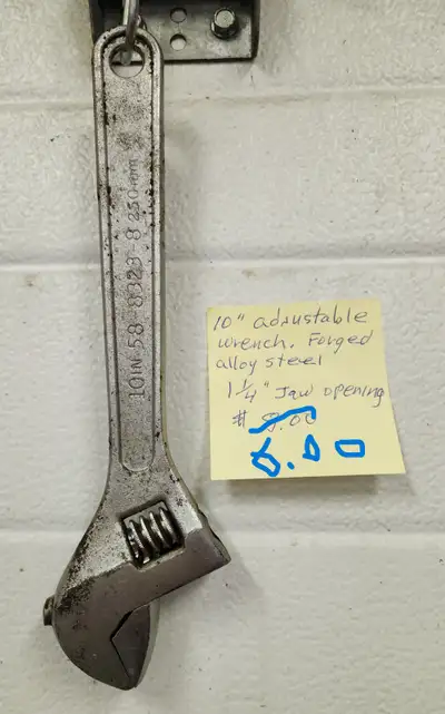 10" adjustable wrench Forged alloy steel, View more