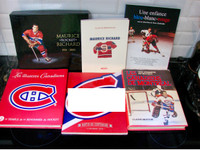 5 Livres Hockey Les Canadiens de Montreal  Maurice Richard
