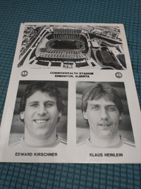 1980 NASL Edmonton Drillers player photo sheets