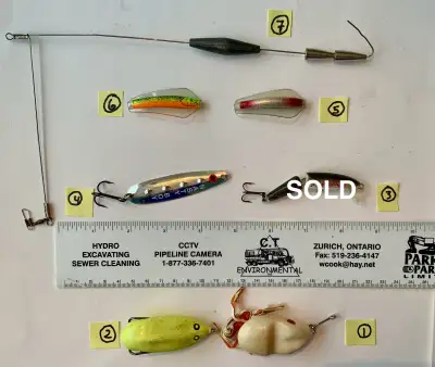 Vintage Fishing Lures - Two for $5.00, View more