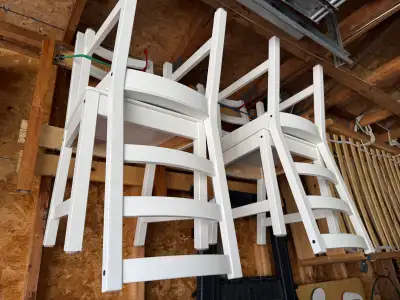 IKEA Nordviken white dining room chairs, View more