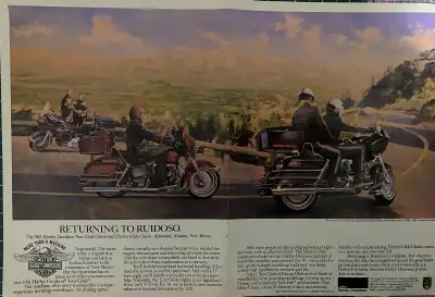 1981 Harley-Davidson Tour Glide/Electra Glide 2-Page Original Ad, View more