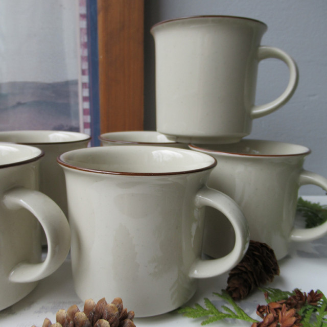 Stoneware 6 Mugs by Carla, Japan in Kitchen & Dining Wares in Prince George
