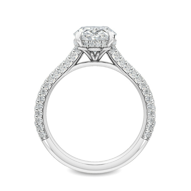 IGI 3.04 CT Oval Diamond Engagement Ring In 14k Gold,H-VS1 in Jewellery & Watches in Belleville - Image 2