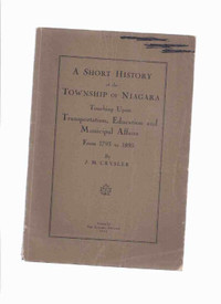 1943 history of Niagara Township Ontario