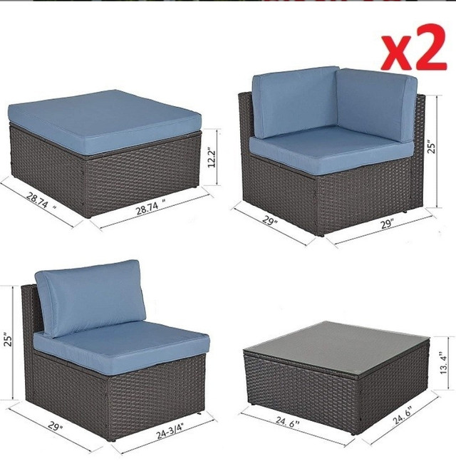 5Pc. Wicker Patio furniture set /New in Patio & Garden Furniture in Markham / York Region - Image 2