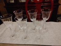 Bridal crystal glasses-6 piece set