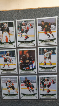 2021-22 Parkhurst Anaheim Ducks 10 basic Cartes hockey cards