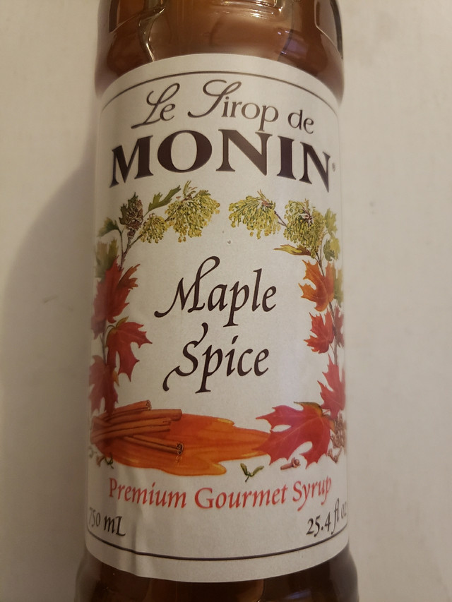 Monin Syrup - Maple Spice  - 12x 750ml glass bottles dans Autres équipements commerciaux et industriels  à Ville de Montréal