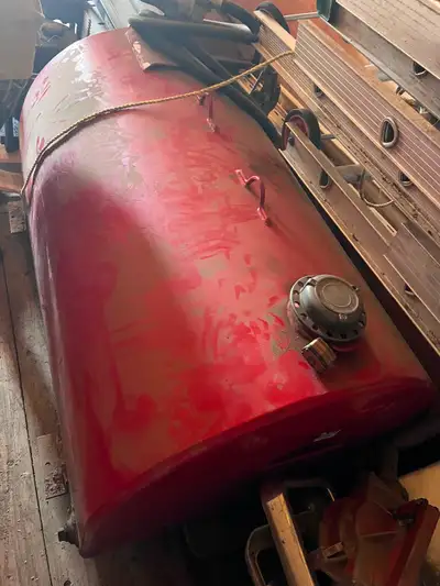 Virtually brand new steel slip tank with pump only used for clean diesel $1600 Obo