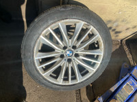 One full size spare 245 45 17 continental allseasons with BMW wh