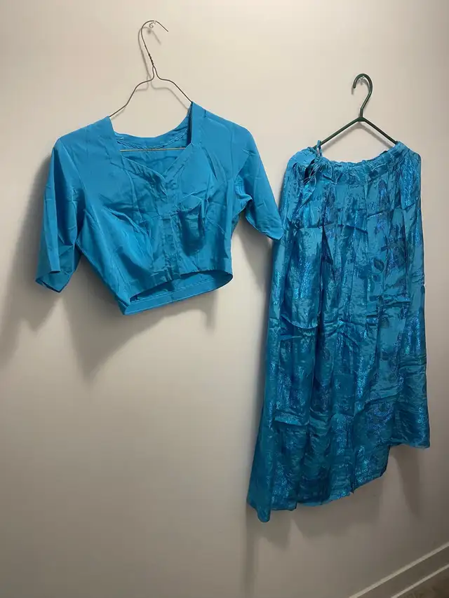 Ocean Blue Lehenga 3 pc in Women's - Dresses & Skirts in Oshawa / Durham Region - Image 2