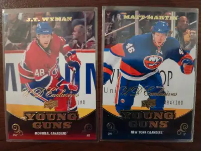 2010-11 Young Gun UD Exclusive Lot.  2 Cards