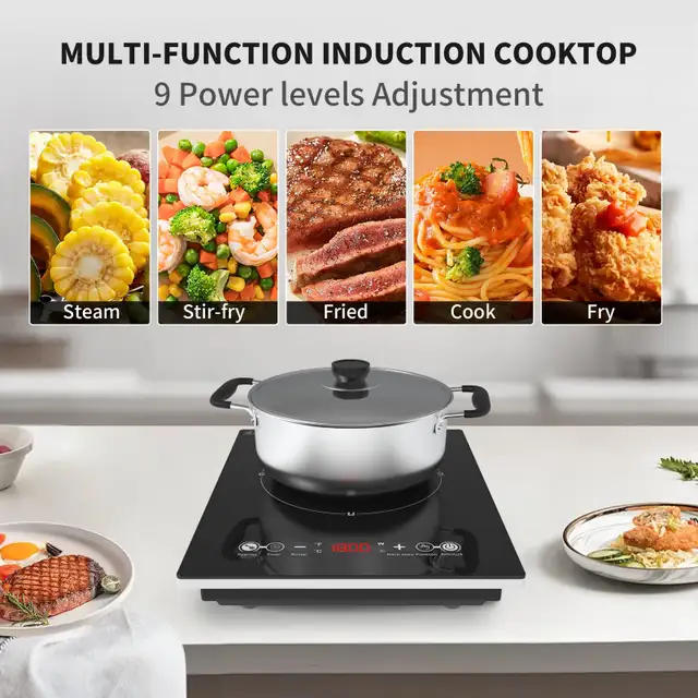 VBGK Portable Electric Induction Cooktop - 1800W in Stoves, Ovens & Ranges in Markham / York Region - Image 5