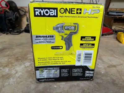 RYOBI 18V ONE+ HP Brushless  Battery 1/4 in. Impact driver, View more