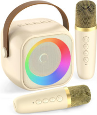 NEW: Kids Bluetooth Karaoke Machine with 2 Mics