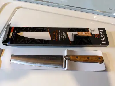 Hey there selling away my brand new collection of 32 Dumas Idéal Olivewood Chef's Knife, 8" msg me M...