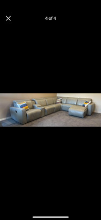 All Leather sectional