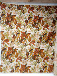 Vintage MCM Mid Century 5th Avenue Designs Linen Fabric 49 yards
