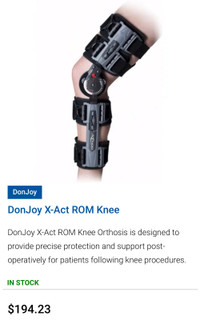 DonJoy knee right orthesis