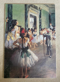 Framed Edgar-Degas ballet puzzles