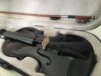4/4 Black Violin  complete in case