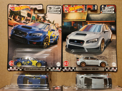New Mattel Hot Wheels Premium Boulevard 2019 Subaru Motorsports USA Impreza WRX STi 1/64 diecast car...