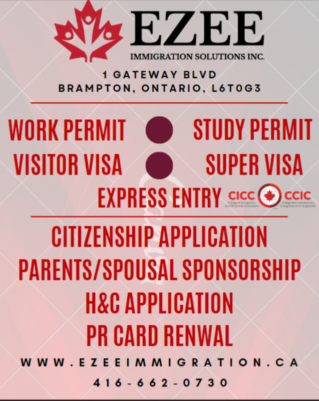 Canada Immigration Services-Ezee Immigration Solutions Inc. in Other in Mississauga / Peel Region