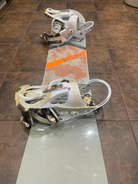 Burton snowboard, boots and bindings