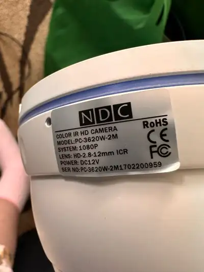 I am selling a used security camera system that includes four NDC colour IR HD cameras with 1080P re...
