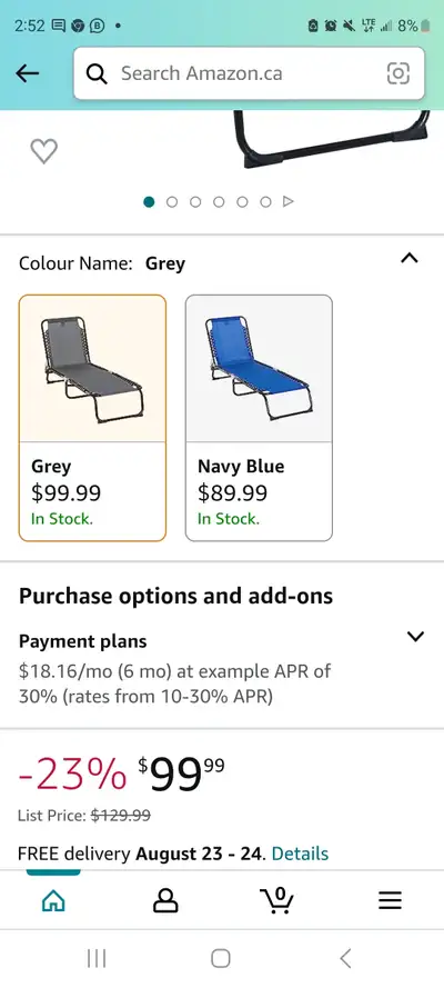 4-Level Outdoor Lounge Chair, Adjustable Folding Chaise Lounge, View more