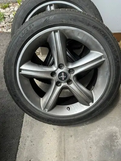 2010-2012 Mustang GT - OEM Factory Wheels and Tires set. Just a tiny bit of minor curb rash (very ea...