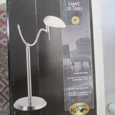 NEW Nickel Finish Table Lamp, View more